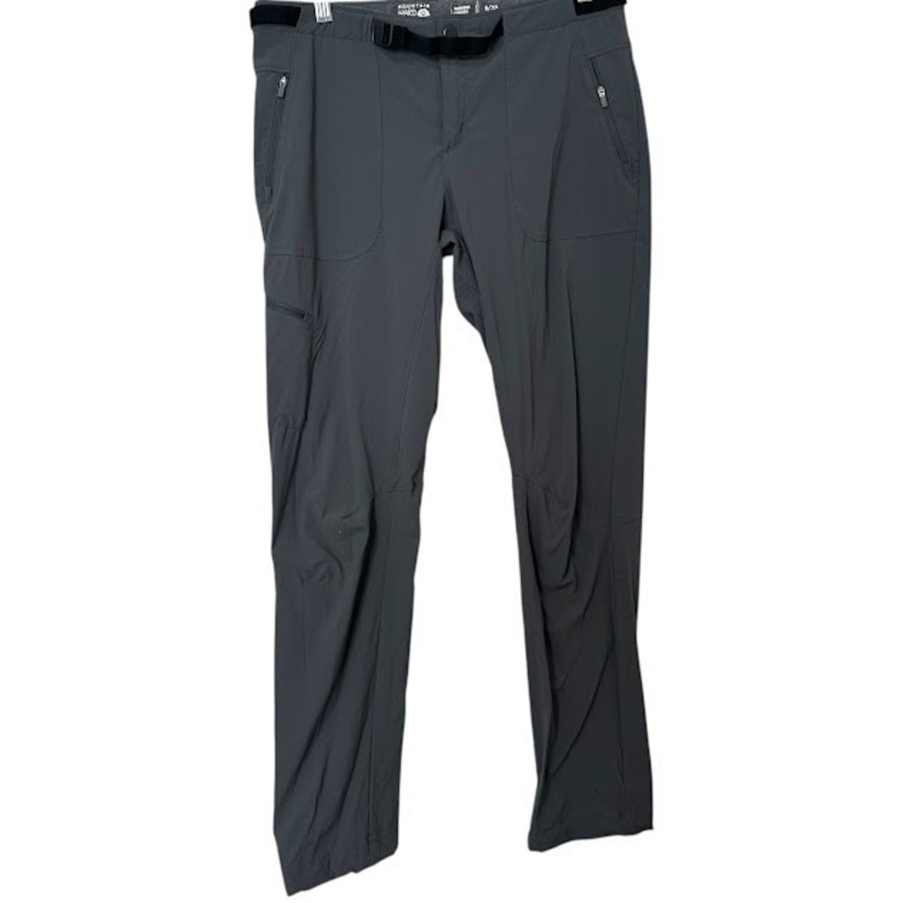 Mountain Hardwear Gray‎ Nylon Chockstone Hiking Belted Cargo Pants Womens 6 x 32